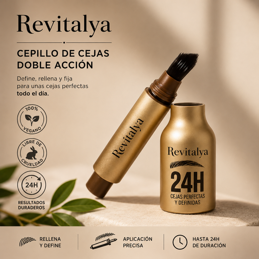 Lápiz Cejas Doble Acción Revitalya