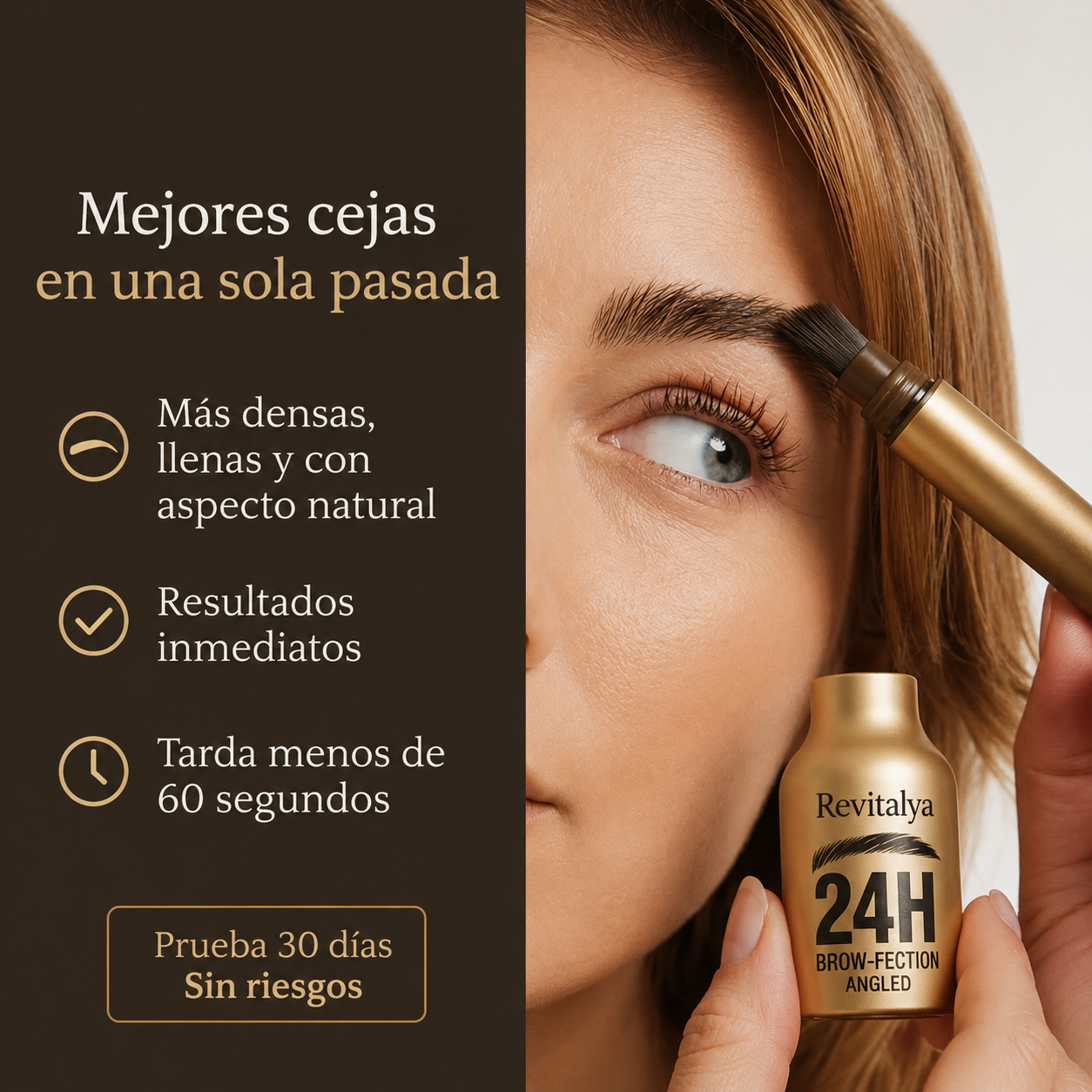 Lápiz Cejas Doble Acción Revitalya