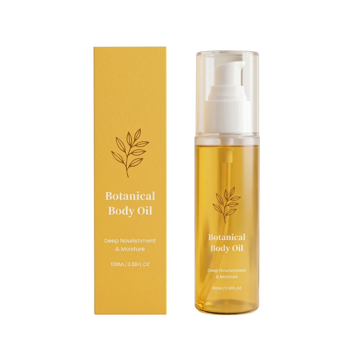 Organic Botanical Body Oil Smoother Skin Deep Hydrating Skin Barrier Improve Seasonal Skin Dryness Fast-Absorb Body Massage Oil