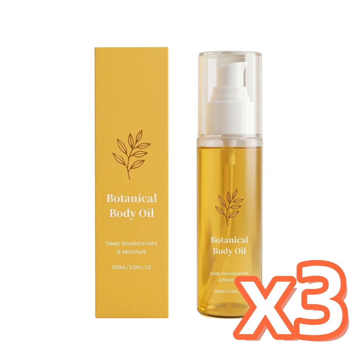 Organic Botanical Body Oil Smoother Skin Deep Hydrating Skin Barrier Improve Seasonal Skin Dryness Fast-Absorb Body Massage Oil