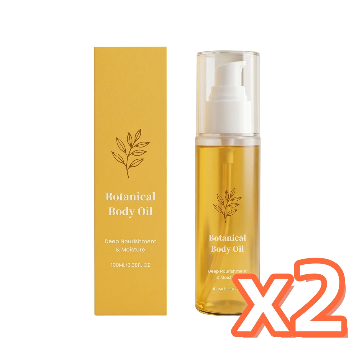 Organic Botanical Body Oil Smoother Skin Deep Hydrating Skin Barrier Improve Seasonal Skin Dryness Fast-Absorb Body Massage Oil