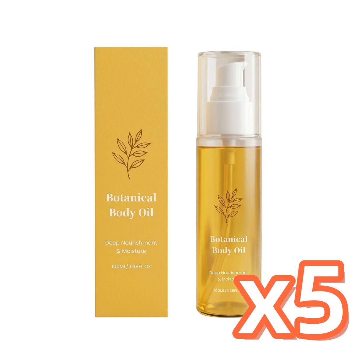Organic Botanical Body Oil Smoother Skin Deep Hydrating Skin Barrier Improve Seasonal Skin Dryness Fast-Absorb Body Massage Oil